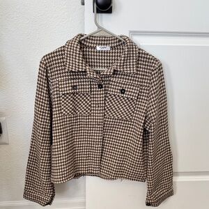 Zeagoo Patterned Cropped Women's Jacket Size Small